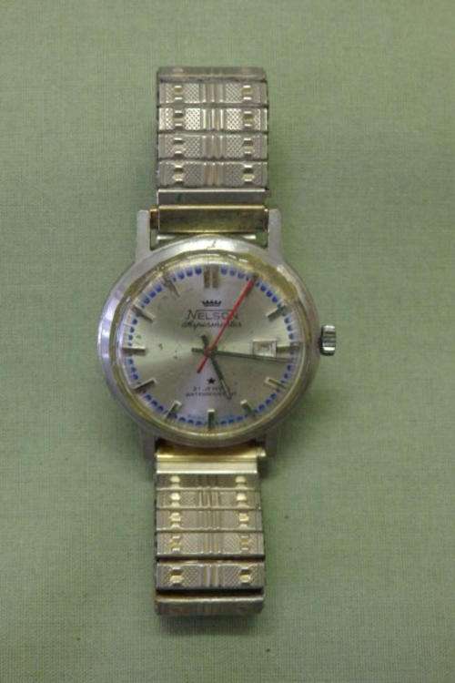 A FANTASTIC VINTAGE (1960's) SWISS MADE "NELSON" SUPERMASTER 21 JEWELS WATER RESISTANT GENTS WATCH