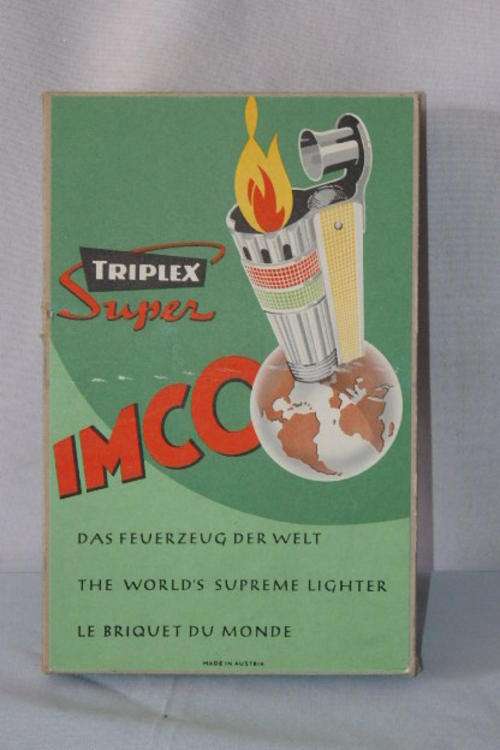 EIGHT AWESOME AND RARE VINTAGE AUSTRIAN MADE IMCO TRIPLEX SUPER 5700 WINDPROOF PETROL/ FUEL LIGHTERS