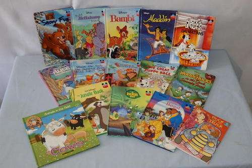 13 FANTASTIC "DISNEY'S WONDERFUL WORLD OF READING" CLASSIC CHILDRENS HARDCOVER BOOKS + 2 OTHERS