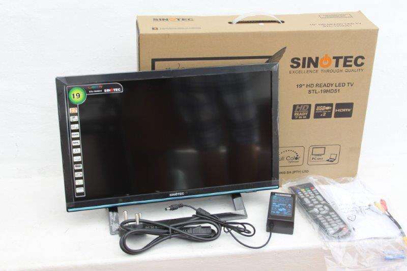TWO BRAND NEW SINOTEC 19" LED HD READY TV's STILL IN THE BOX!!! BRAND NEW!!!