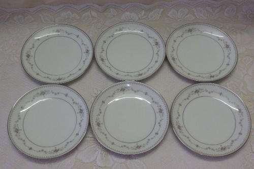 A GORGEOUS SET OF SIX NORITAKE OF JAPAN "FAIRMONT" PATTERN (6102) SIDE PLATES