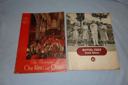 TWO AMAZING VINTAGE BRITISH ROYALS BOOKLETS INCLUDING THE CROWNING OF KING GEORGE VI bid/book