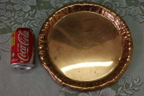 A WONDERFUL OLD VINTAGE (1960) SOLID COPPER "TROPHY" TRAY WITH LOADS OF CHARM AND CHARACTER