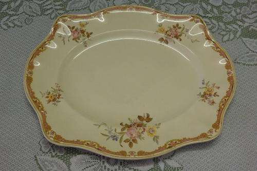A FABULOUS ANTIQUE JOHNSON BROS "VICTORIAN" SERIES, BOSCOMBE PATTERN LARGE FOOD PLATTER