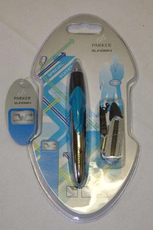 SIX FANTASTIC (SEALED) PARKER "SLINGER II" BALL PENS IN THE ORIGINAL PRESENTATION BOX bid/pen