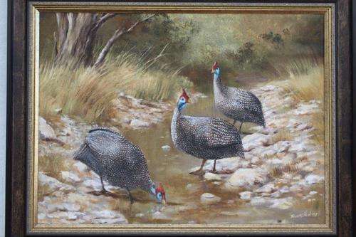 STUNNING LARGE ORIGINAL SIGNED THOMAS HACKING BUSHVELD OIL PAINTING IN A NICE FRAME! INVESTMENT ART!