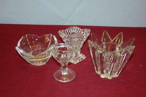 A WONDERFUL COLLECTION OF FOUR MIXED "SINGLE CANDLE " CANDLE STICK HOLDERS IN GREAT CONDITION