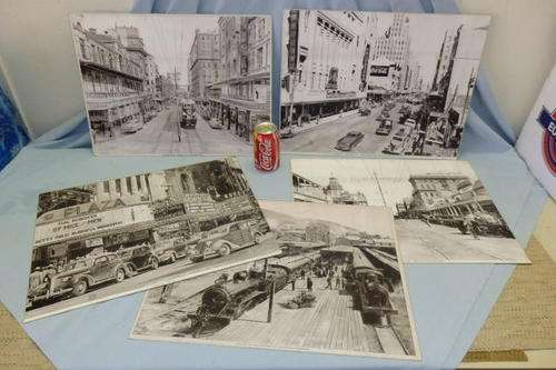 FIVE INCREDIBLE BLACK AND WHITE PHOTOGRAPH PICTURES OF VINTAGE SOUTH AFRICAN TOWN bid/picture