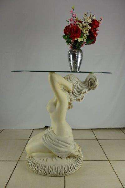 WOW!!! A GORGEOUS, VERY DETAILED LARGE VINTAGE GLASS TOP DISPLAY OR HALL TABLE! UNUSUAL & AWESOME!