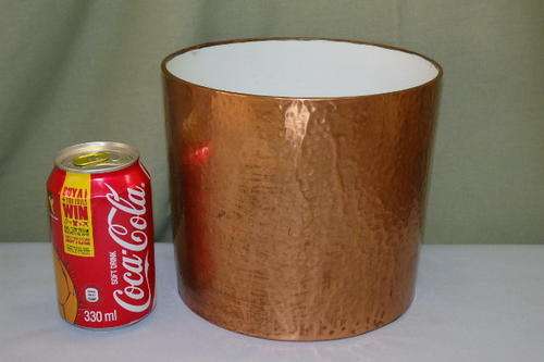 A STUNNING (GOOD SIZE) VINTAGE "LORD POT" PURE COPPER POT PLANTER WITH A PLASTIC LINING
