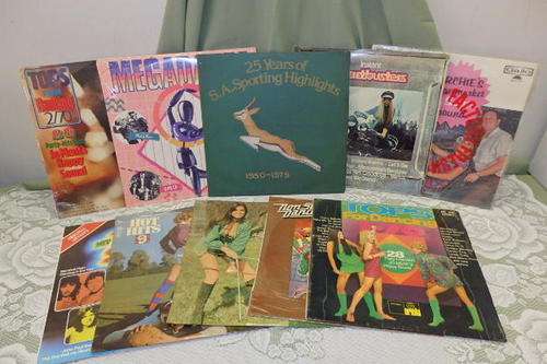 AN AWESOME COLLECTION OF 10x ASSORTED VINTAGE DANCE & CHART-BUSTER LP's/ RECORDS - A NICE COLLECTION