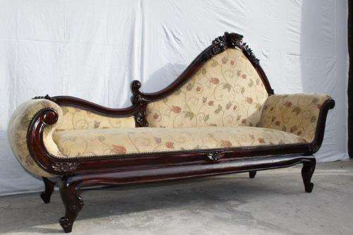 WOW!!! MAGNIFICENT SOLID MAHOGANY VICTORIAN CHAISE LOUNGER IN EXCELLENT CONDITION! WOW!!!