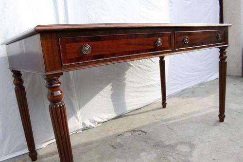 WOW! AN EXQUISITE ORIGINAL SIGNED PIERRE CRONJE WRITING DESK w LEATHER INLAY & MAGNIFICENT DETAIL!!!