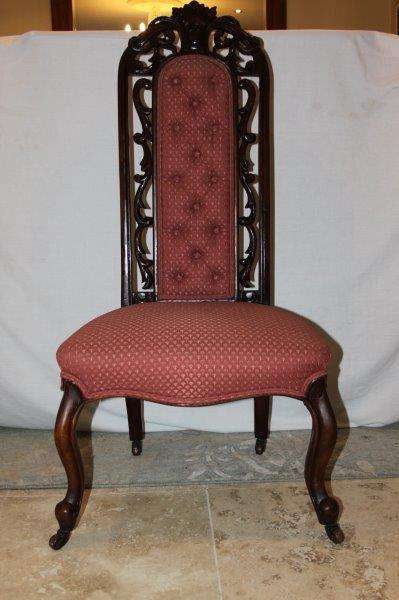 A MAGNIFICENT GORGEOUS VICTORIAN c1800's SOLID WALNUT HIGHBACK THRONE CHAIR IN EXCELLENT CONDITION!!