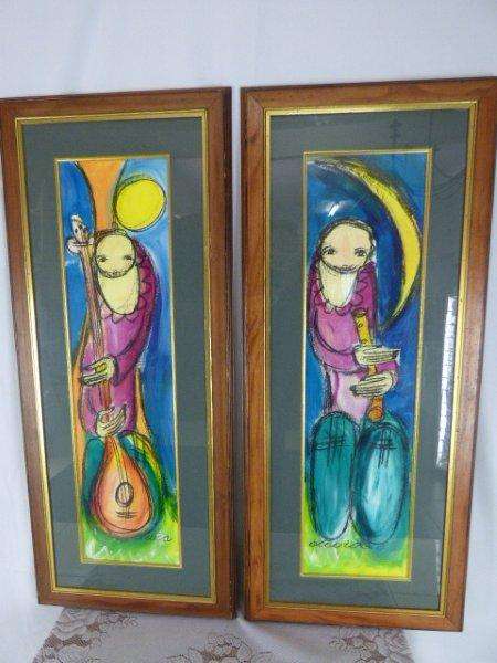 TWO MAGNIFICENT ORIGINAL OIL PAINTINGS BY RENOWNED SOUTH AFRICAN ARTIST OLIVIA. ABSOLUTELY STUNNING!