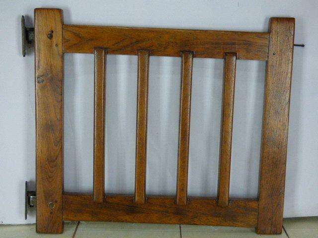 MAGNIFICENT SOLID, HEAVY WOOD GARDEN GATE WITH ORIGINAL HINGES! PERFECT FOR A VEGGIE OR HERB GARDEN!