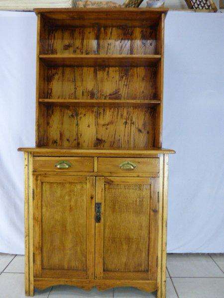 A BEAUTIFUL OREGAN PINE WELSH DRESSER WITH A REMOVABLE TOP. REDO IN YOUR OWN SHABBY CHIC STYLE!!