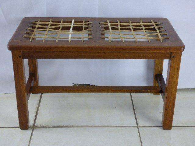 AN AWESOME SOLID TEAK RIEMPIE BENCH WITH A BIT OF A RUSTIC LOOK, PERFECT IN THE LAPA OR ON A PATIO!!