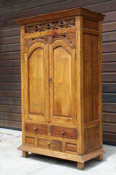 AN INCREDIBLY AWESOME IMPORTED BURMESE TEAK DRINKS CABINET WITH EXQUISITE HAND CARVED DETAIL! WOW!!!