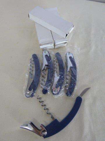 5 FABULOUS BRAND NEW BOTTLE OPENERS WITH A CORK SCREW = IDEAL FOR IN THE KITCHEN, PUB, LAPA ETC.Bid/