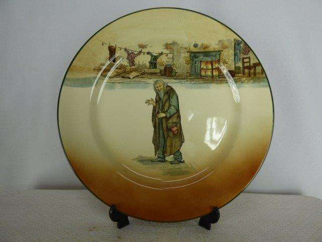 A FABULOUS ROYAL DOULTON DISPLAY PLATE OF "FAGIN" FROM OLIVER TWIST. IN EXCELLENT CONDITION!!