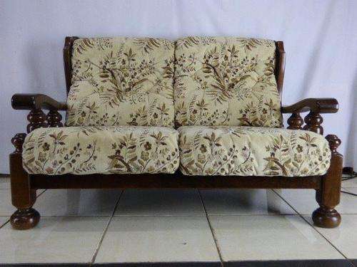 A GORGEOUS SOLID IMBUIA GRAFTON EVEREST 2 SEATER COUCH, PAINT/SHABBY CHIC FOR YOUR PATIO/PORCH!!