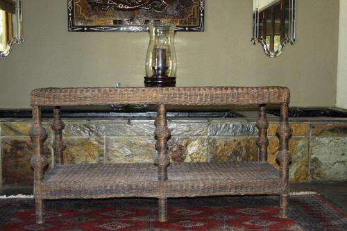 MAGNIFICENT GORGEOUS UPMARKET CANE WICKER SIDE SERVER IN GREAT CONDITION!!! PERFECT FOR THE PATIO!