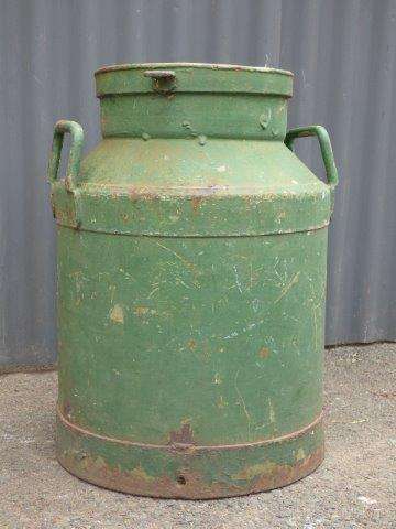 A FANTASTIC "LARGE" VINTAGE MILK CANISTER WITH LOADS OF CHARM & CHARACTER!