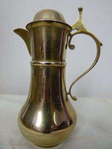 A BEAUTIFUL DAINTY AND ELEGANT BRASS COFFEE POT TO ADD TO YOUR COLLECTION OR DISPLAY. STUNNING!!