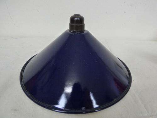 A STUNNING BLUE AND WHITE ENAMEL LIGHT FITTING, TONS OF CHARACTER AND CHARM!!!!!