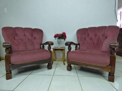 TWO GORGEOUS SOLID IMBUIA GRAFTON EVEREST ARM CHAIRS, PERFECT TO PAINT/SHABBY CHIC. bid/chair