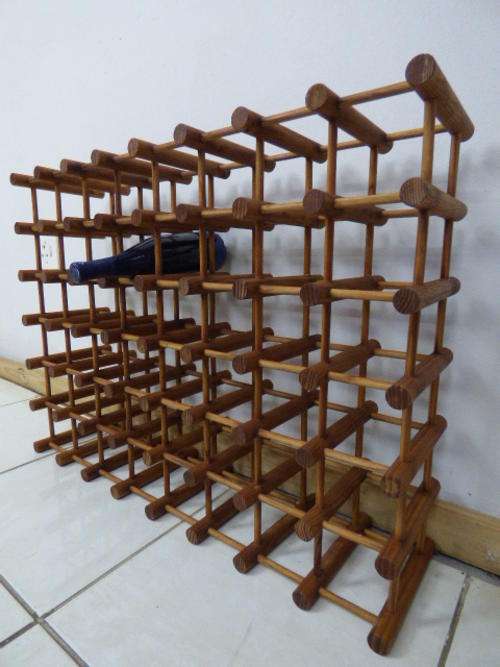 A FABULOUS 48 BOTTLE WINE RACK, STUNNING IN A CELLAR OR IN ANY BAR!!