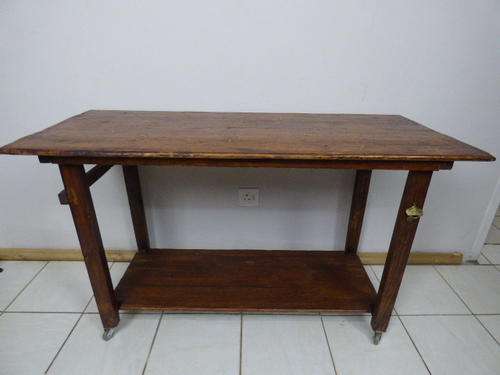 LOVELY LARGE RUSTIC SERVER ON CASTORS WITH A COKE OPENER! PERFECT FOR INFORMAL AREAS & IT'S MOVABLE