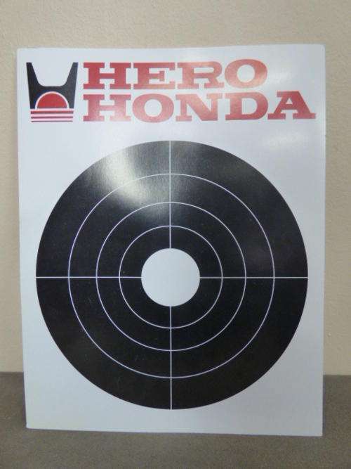 NINE AWESOME "HERO HONDA" TARGET PRACTICE BOARDS. LOADS OF FUN OR SKILL PRACTICE!!! 1 bid