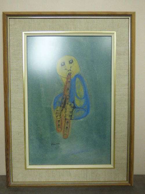 A FABULOUS FRAMED PRINT BY RENOWNED SA ARTIST HARGREAVES NTUKWANA. ABSOLUTELY BEAUTIFUL!!