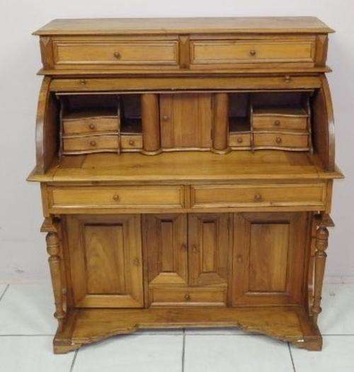 A STUNNING "OLD" SOLID OREGAN PINE WRITING DESK/ BUREAU - GORGEOUS FURNITURE WITH LOADS OF SPACE