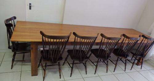 A SUPERB "EXTRA LONG" (3.6m) SOLID MARANTI 12 TO 14 SEATER DINING ROOM TABLE - A RARE FIND!!!!