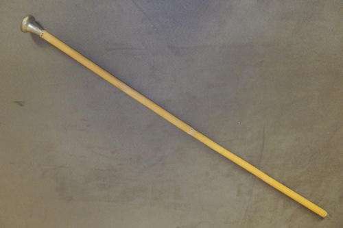 AN INCREDIBLE & RARE ANTIQUE (c1920's) SADF OFFICERS CANE (SWAGGER STICK) WITH AN EMBOSSED SADF LOGO