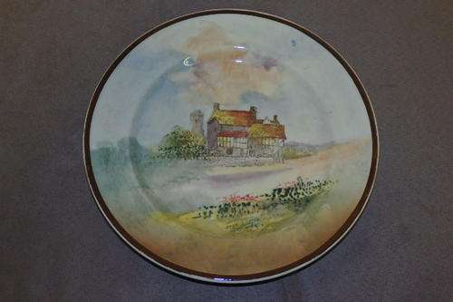 A STUNNING & EXTREMELY RARE ANTIQUE (c1932) ROYAL DOULTON SHAKESPEAREAN "BIDFORD" PLATE