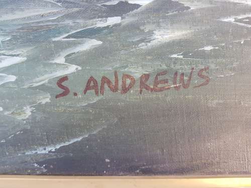 A lovely S Andrews painting of a Seascape