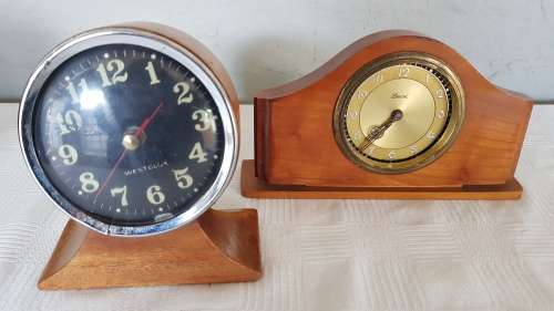 A vintage Record and Westclox clock for restoration