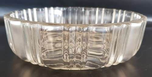 A stunning lidded glass sweets bowl