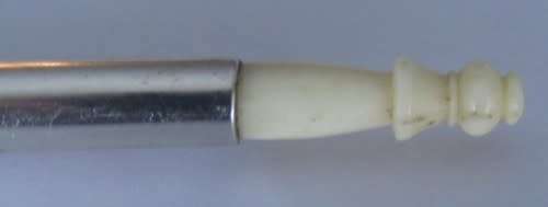 An incredible antique 1798 Allen Dominy hallmarked sterling silver dip pen. Very rare!