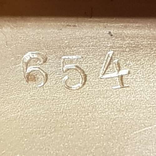 An antique Argentium silver (935) hallmarked card holder (140g)