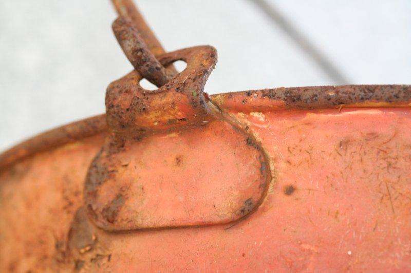 AN ORIGINAL RUSTY OLD FIRE BUCKET!!!