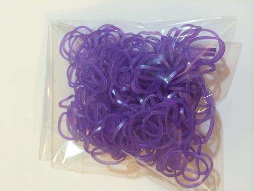 Rainbow loom bands - Metallic purple