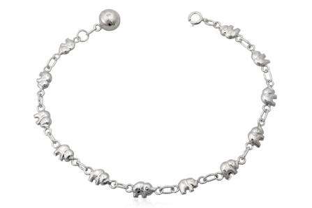 925 Silver Elephant Bracelet