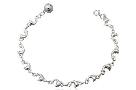 925 Silver Dolphin Bracelet