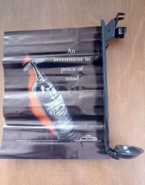 Pyrene Brass Fire Extinguisher NEW UNUSED IN BOX 1967
