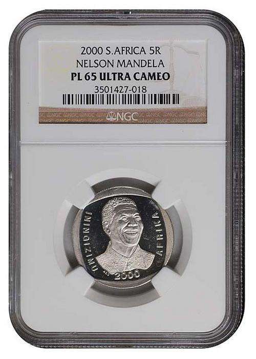 Mandela 2000 PL65 Ultra Cameo NGC Graded *** Get it Now ***